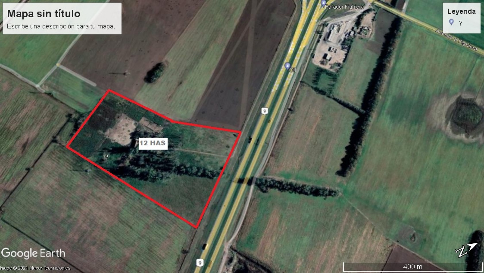 Venta de campo con casco