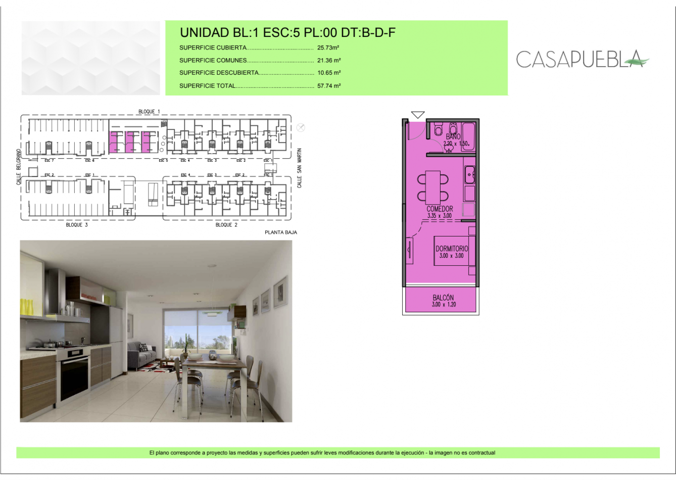 Venta departamentos en Complejo Casa Puebla